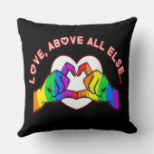 Love Above All Else装飾用クッション クッション (裏面)