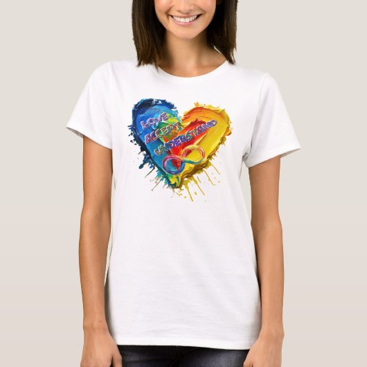 Love Accept Understand Autism Tシャツ (正面)