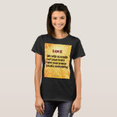 LOVE Acronym 感動的 Women's T-Shirt Tシャツ (正面フル)