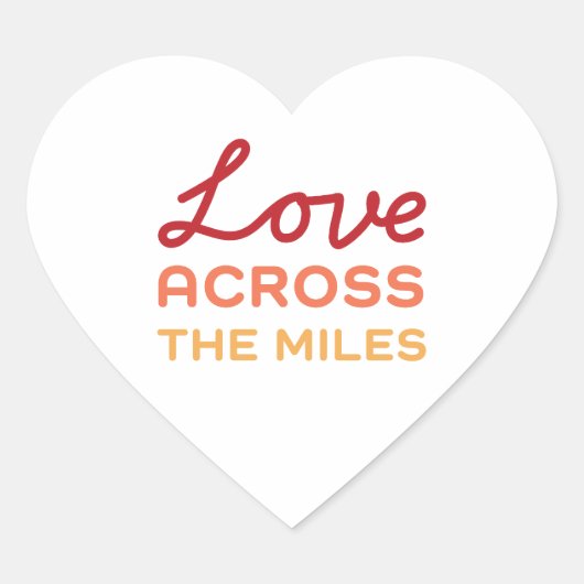 Love Across the Miles - 再会 ハートシール (正面)