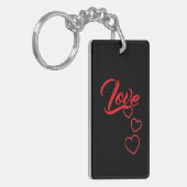 Love Acrylic Keychain キーホルダー (正面左)
