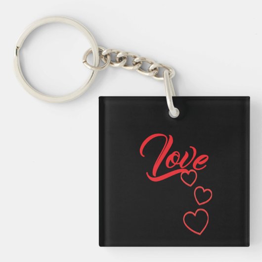 Love Acrylic Keychain キーホルダー (正面)