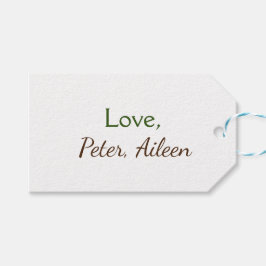love add name編集可能シンプルなミニマル文字 ギフトタグ