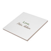 love add name編集可能シンプルなミニマル文字 タイル (側面)