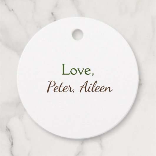 love add name編集可能シンプルなミニマル文字 フェイバータグ (正面)