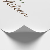 love add name編集可能シンプルなミニマル文字 ラッピングペーパー (角)