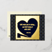 LOVE Adiela Akooがあなたは何をしているか –  箔シーズンポストカード (正面/裏面)