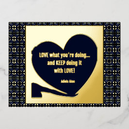 LOVE Adiela Akooがあなたは何をしているか –  箔シーズンポストカード