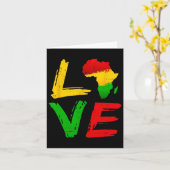 Love Africa Black History Month African American J カード (黄色い花)