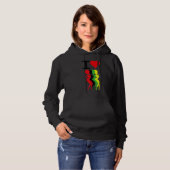 Love Africa Black History Month African American M パーカ (正面フル)