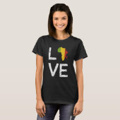 Love Africa Black History Month African American M Tシャツ (正面フル)