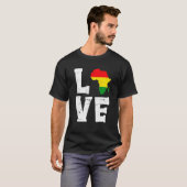 Love Africa Black History Month African American M Tシャツ (正面フル)