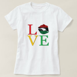 LOVE Afrocentric Lips Tシャツ