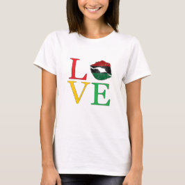 LOVE Afrocentric Lips Tシャツ