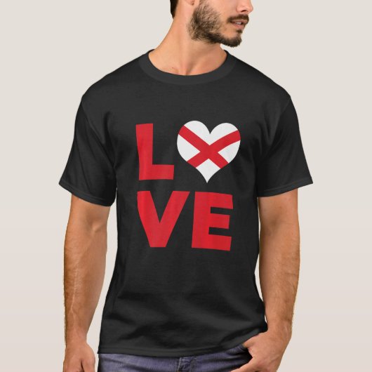 Love Alabama State Flag   Tシャツ (正面)