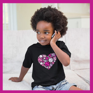 Love all - cute tennis heart toddler ベビーTシャツ