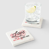 Love All Day, Every Day: Stylish Coasters ストーンコースター (横)