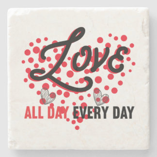 Love All Day, Every Day: Stylish Coasters ストーンコースター