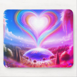 Love All Over the World on Colorful Desktop/Laptop マウスパッド