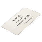 Love All Trust Must Wrong Noneシェークスピア引用文 マグネット (左側)