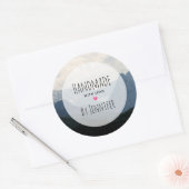 Love Alpine Mountainsで手作り自然写真 ラウンドシール (封筒)