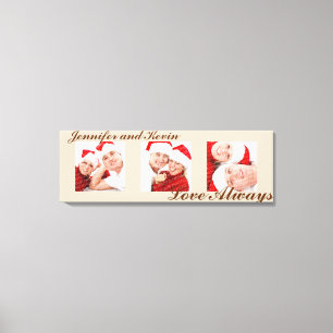 Love Alwaysカスタムトリプチフォトアートトゥーペキャンバス キャンバスプリント