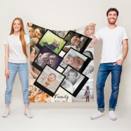 Love Always – 13-Photo Family Memory Blanket フリースブランケット