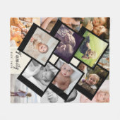 Love Always – 13-Photo Family Memory Blanket フリースブランケット (正面(横))