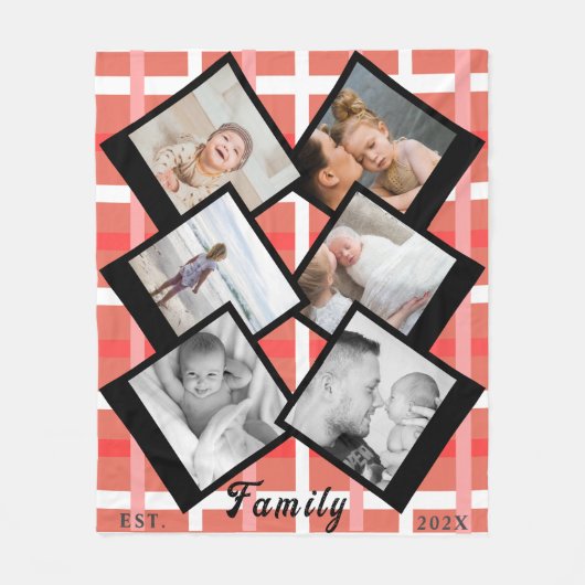 Love Always – Custom Family Photo Blanket  フリースブランケット (正面)