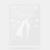 Love Always Custom Wedding アクリルサイン (正面)