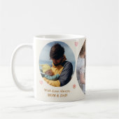 Love Always – Mom & Dad 3-Photo Custom Mug コーヒーマグカップ (左)