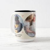 Love Always – Mom & Dad 3-Photo Mug Gift ツートーンマグカップ (正面左)