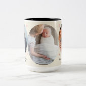 Love Always – Mom & Dad 3-Photo Mug Gift ツートーンマグカップ (中央)