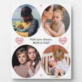 Love Always – Mom & Dad 4-Photo Family plaque フォトプラーク (正面)