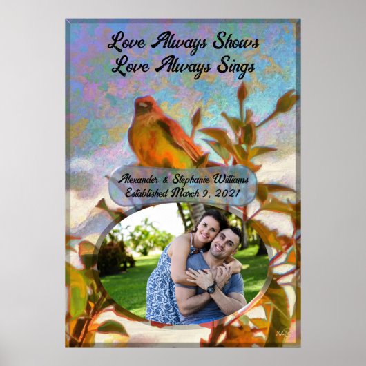 Love Always Shows Poolside Singer 2338 Art Print ポスター (正面)