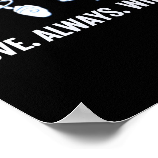 Love Always Wins Asl Deaf Awareness Sign Language  ポスター (角)