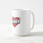 Love Amber コーヒーマグカップ (正面右)