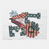 LOVE America独立記念日 キッチンタオル (横)