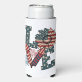 LOVE America独立記念日 スリム缶クーラー (Seltzer裏面)