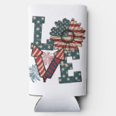 LOVE America独立記念日 スリム缶クーラー (裏面)