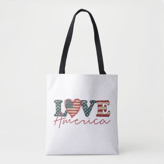 LOVE America独立記念日 トートバッグ (正面)