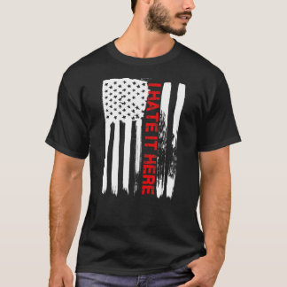 Love America I Hate It Shirt T Shirt おもしろい Usa Fla Tシャツ