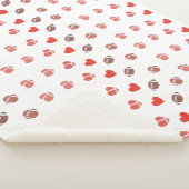 Love American Football - Gridiron Fansハート シェルパブランケット (3/4)