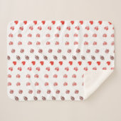 Love American Football - Gridiron Fansハート シェルパブランケット (正面(横))