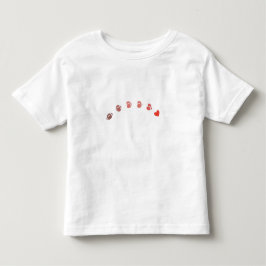 Love American Football - Gridiron Fansハート トドラーTシャツ