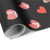 Love American Football - Gridiron Fansハート ラッピングペーパー (ロールコーナー)