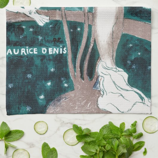 Love (Amour)、Maurice Denis キッチンタオル (折り畳み)