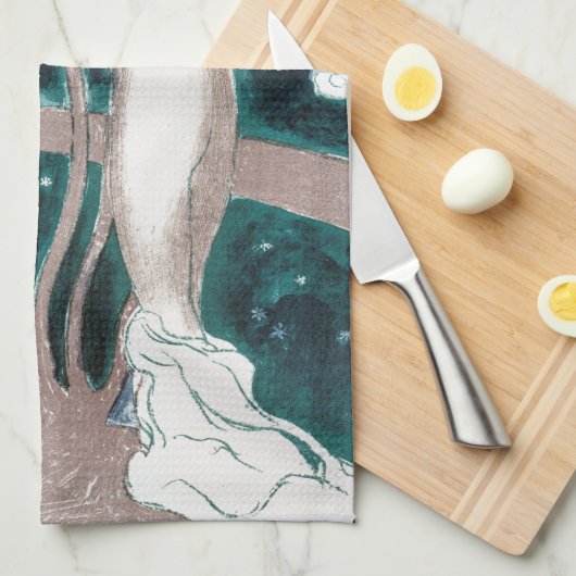 Love (Amour)、Maurice Denis キッチンタオル (四つ折り)