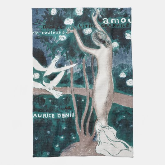 Love (Amour)、Maurice Denis キッチンタオル (縦)