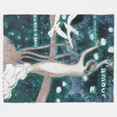 Love (Amour)、Maurice Denis フリースブランケット (正面(横))